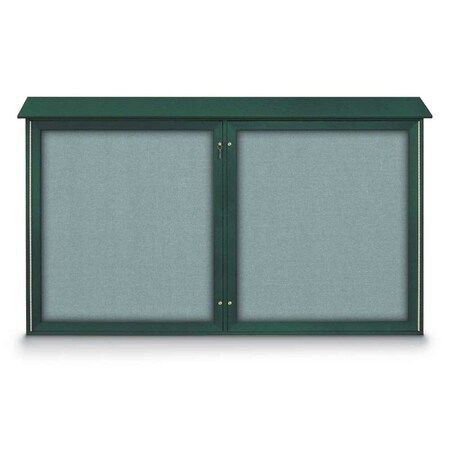 United Visual Products Open Faced Traditional Rounded Corkboard UV646ARC-BRONZE-BUFF